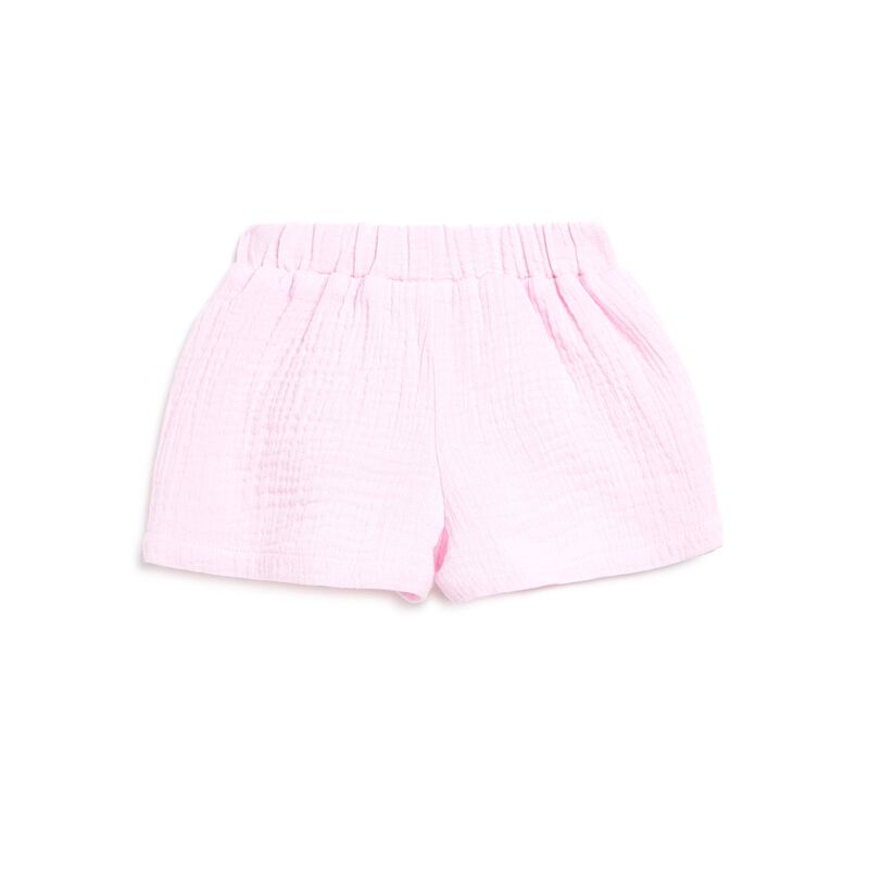 Girls Light Pink Short Woven Trousers image number 1